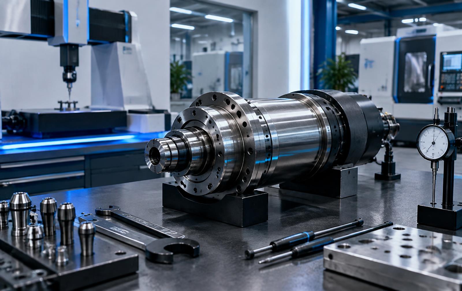 CNC spindle repair and precision engineering environment